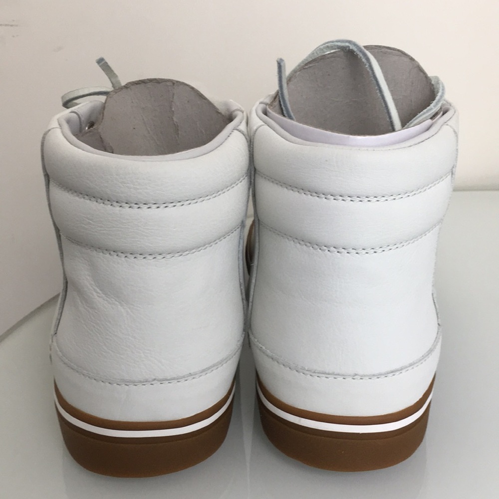 Ugg Hoyt Luxe White Leather Sneakers Mens New - Picture 8 of 8